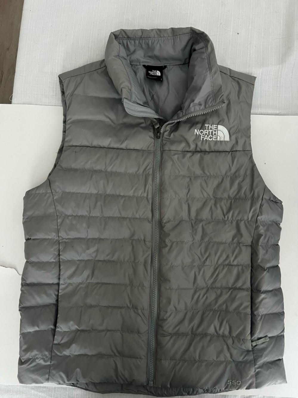 The North Face Light Gray Quilted Jacket